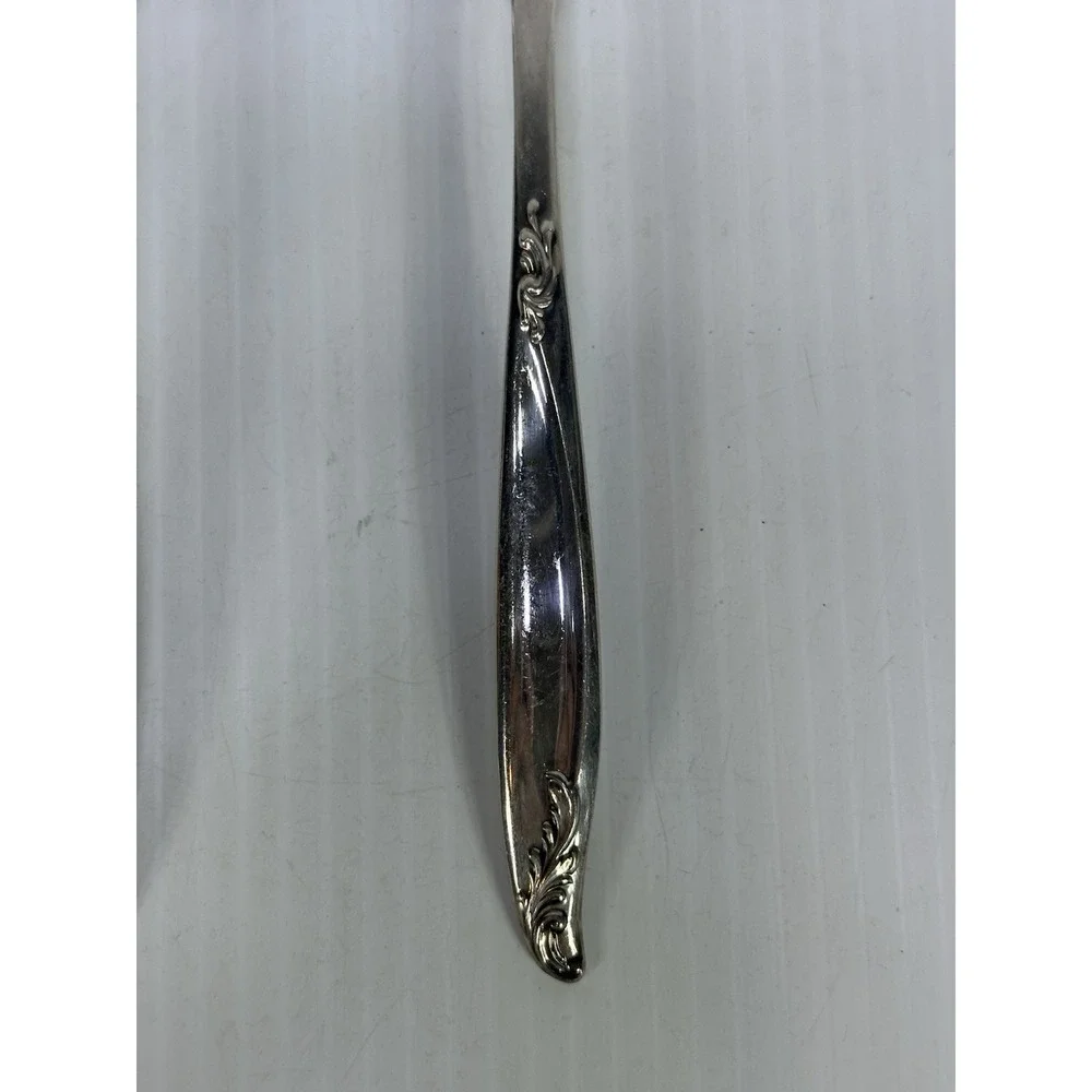 Vintage HOLMES & EDWARDS Deep Silver Serving Spoon & Fork 9 in Flatware